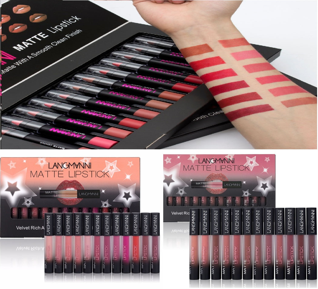 Matte Lipstick Waterproof Long-lasting Velvet Lipstick Set