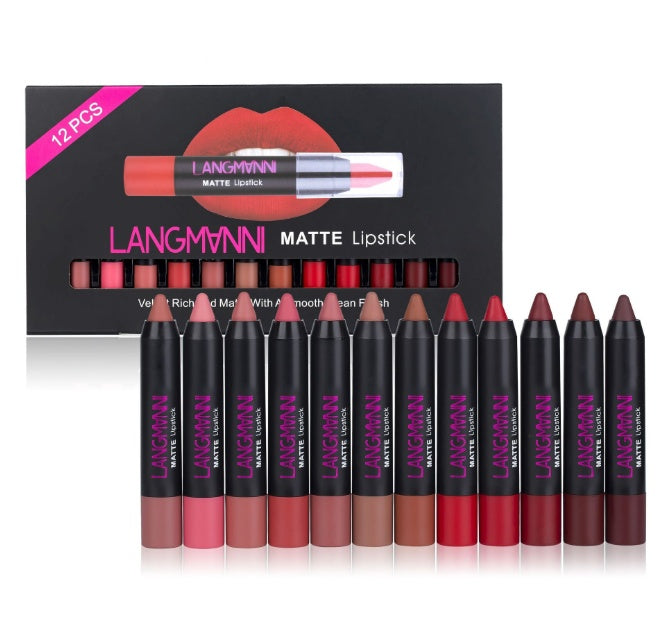 Matte Lipstick Waterproof Long-lasting Velvet Lipstick Set