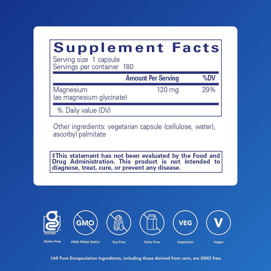 Pure Encapsulations - Magnesium (glycinated), 1